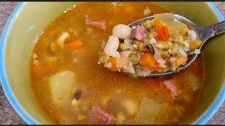 Машхурда. Вкусный суп с горохом МАШ. Узбекская кухня.