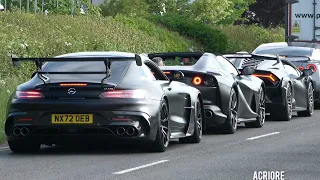 Supercars arriving to Supercar Fest, Sywell Aerodrome 2023