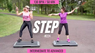 Step Aerobics workout 130 bpm //Intermediate to Advanced // CDORNERFITNESS #224