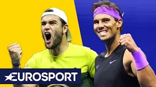 Rafael Nadal vs Matteo Berrettini Highlights | US Open 2019 | Eurosport