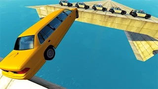 Open Bridge Jumping Car Crashes #2 BeamNG.drive