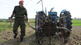 Wykopki ziemniaków starą niemiecką kopaczką ze złomowiska. Lepsza od nowych? | Romek Zaklinacz Byków