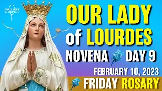 OUR LADY of LOURDES NOVENA DAY 9 💚 FRIDAY ROSARY 💚 February 10th SORROWFUL Mysteries Holy Rosary