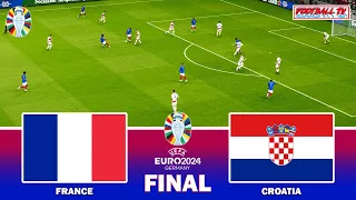 France vs Croatia - Final UEFA EURO 2024 | Full Match All Goals | eFootball PES Gameplay PC