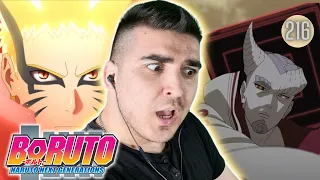 NARUTO'S NEW FORM!!! ISSHIKI KILLS EVERYONE!!! BORUTO EPISODE 216 REACTION!!!