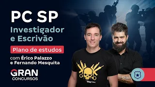 Concurso PC SP Investigador e Escrivão - Plano de estudos