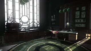 Dishonored 2 - Hypatia's Office Ambiance (seagulls, ambient music, creaking, radio buzz)