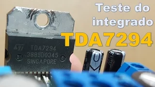 Teste do TDA7294 em 8Ω