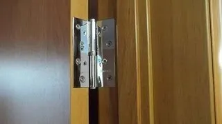 Врезка дверных петель на межкомнатную дверь. Insert door hinges on the door