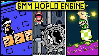 SMM World Engine - Let's Play Some Levels! (Mario Maker Game for PC & Mobile)