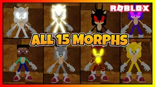 How to get ALL 15 NEW SONIC MORPHS in FIND THE SONIC MORPHS || Roblox