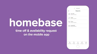 Time Off & Availability Request on the Mobile App - Homebase