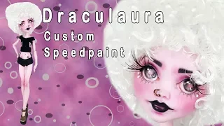 OOAK Draculaura Monster High Doll Custom Speedpaint Video by Skeriosities