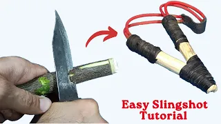 slingshot challenge _ How to make a high accurate slingshot