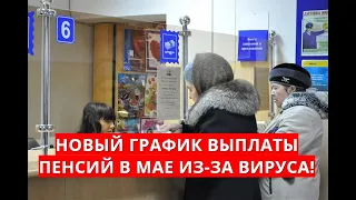 Новый график выплаты пенсий в мае из-за вируса!