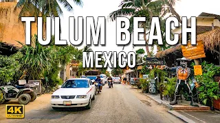 Driving In Tulum Hotel Zone [4K] | Tulum Beach | Playa Paraiso | Mexico