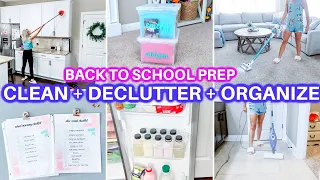 DECLUTTER ORGANIZE + CLEAN WITH ME 2022 | ALL DAY SPEED CLEANING MOTIVATION | BACK TO SCHOOL 2022