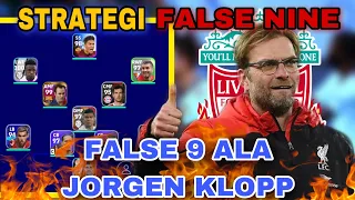 CARA BERMAIN STRATEGI FALSE NINE JURGEN KLOPP EFOOTBALL 2023 MOBILE #efootball #efootball23mobile