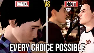 Confronting Brett Vs Confronting Daniel - All Choices - Life is Strange 2 EPISODE 1 All Choices