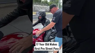 17 Year Old Rider Makes First Pro Street Motorcycle Pass