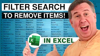 Excel Hack Use Filter Search Box to Remove Items from Filter! - Episode 2623 #excel #excelhacks