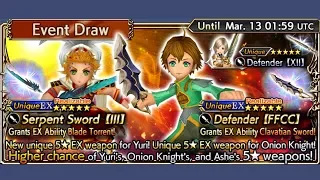 DFFOO - Yuri & Onion Knight EX Banner Draw Pulls