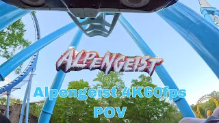 Busch Gardens Alpengeist POV 4K60fps Front-Row