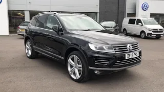 Volkswagen Touareg 3.0TDI R-Line Plus 4MOTION DSG Deep Black Used Car | Wrexham Volkswagen