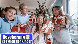 Bescherung Heiligabend 😍 Geschenke auspacken! Reaktion der Kinder Weihnachten 2020 | Mamiseelen