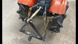 3 Point Hitch Set Up on Small Tractor Kubota B7001, B7000, B Series