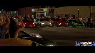 Первая Гонка Брайана О’Коннора ... отрывок из фильма (Форсаж/The Fast and the Furious) 2001