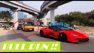 13 Lamborghini's Entering ORR-Hyderabad!!!