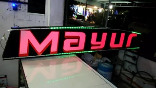 Led sign for bus