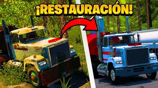 ¡RESTAURACION DE UN CAMIÓN MACK OLVIDADO Y OXIDADO! | American Truck Simulator