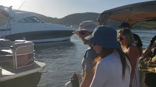 Pontoon boat ride at Lake Pleasant Arizona April 15th 2023