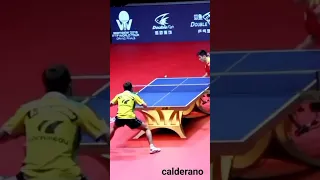 Hugo Calderano stunning backhand against Fan Zhendong