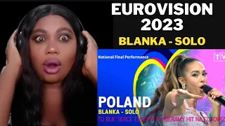 Blanka - Solo | Poland 🇵🇱 | National Final Performance | Eurovision 2023 | REACTION VIDEO