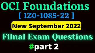 OCI Foundations Associate Final Exam Questions Solve 2022 | 1Z0-1085-22 |  Questions Solve | Part 2