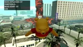 GTA SA San Andreas Winnie The Pooh + Nuke Bomb Mod Original