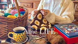 vlog ｜ Daily life to do what you like at home on a cold day 🧺 ｜ Valentine's wrapping idea 🍫｜crochet