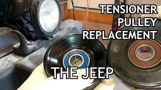 Jeep 4.0L Tensioner Idler Pulley Replacement!