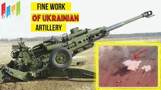 Fine work of Ukrainian artillery.