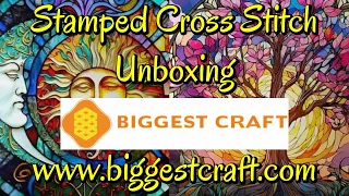 Biggestcraft #biggestcraft #stampedcrossstitch #flosstube #unboxing #pointdecroix #crossstitch