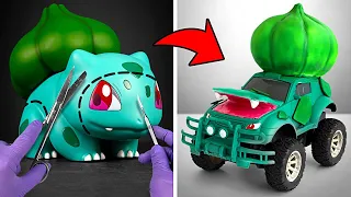 Transforming Pokémons Into Racing Cars || Mechanical Pokémons DIY