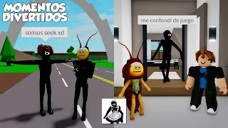 BROOKHAVEN MOMENTOS DIVERTIDOS VESTIDOS DE SEEK (ROBLOX) (DOORS)