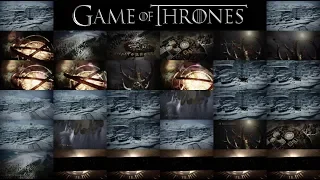 Game of Thrones - All Variants of Opening Credits at the same time
