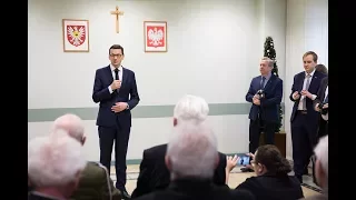 Mateusz Morawiecki podczas wizyty w Ostrołęce