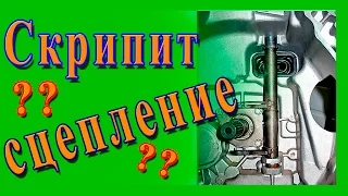 Тугое сцепление, скрипит?Как смазать вилку сцепления Ваз2114