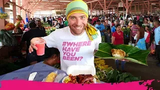 Surinamese FOOD TOUR of the Kwatta Sunday Market - Indian & Indonesian Food | Paramaribo, Suriname