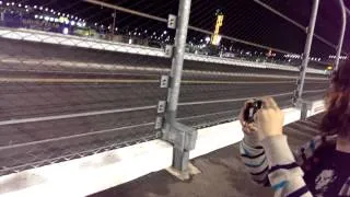 2014 Daytona 500 last lap wreck front row